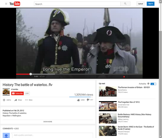 File:History The battle of waterloo..flv - YouTube 13.png
