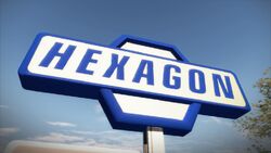 Hexagon Tankstelle
