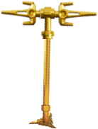 Golden tri-scythe