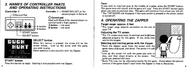 File:Duck Hunt Manual pages 5-6.png