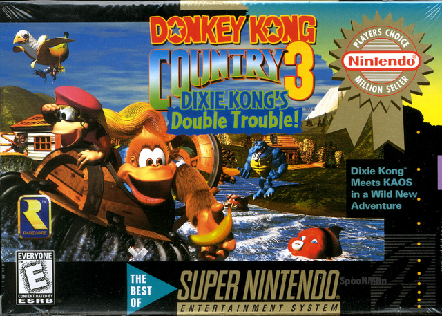 File:Donkey Kong Country 3 - Dixie Kong's Double Trouble! (Player's Choice) (NA).png
