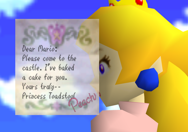 File:Princess Peach's Letter - Super Mario 64.png