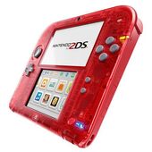 Nintendo 2ds transparent red-121114