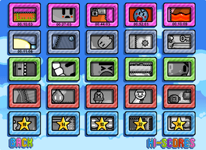 Hot Air level select screen