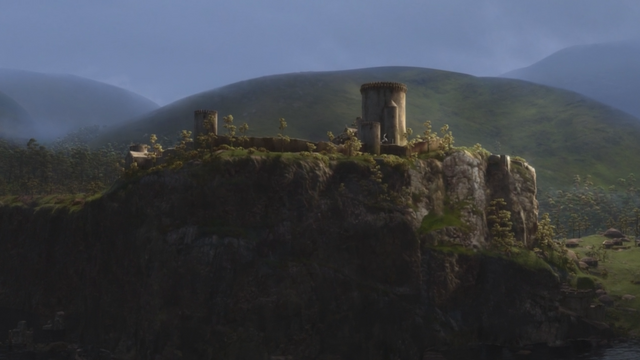 Fichier:Rebelle Brave Disney DunBroch château falaise mini.png