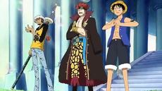 Luffy, Kid and Law versus Marines.png