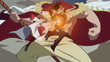 Sakazuki Attacks Whitebeard.png