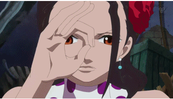 Violette révèle le plan de Doflamingo à Sanji grâce à son pouvoir.