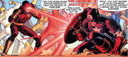 Cyclops and Cap argue in mid-battle