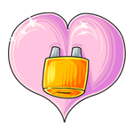 Love locked heart