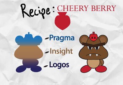 Cheery berry recipe card