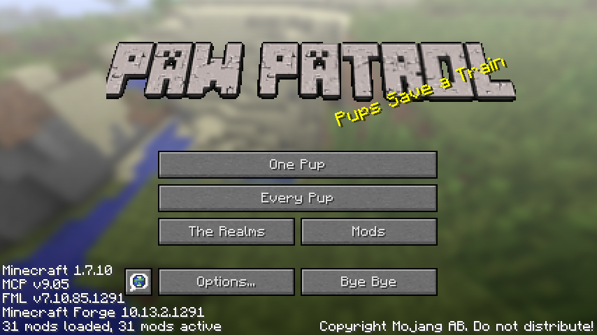 User blog:RockyFan32/Lookout Minecraft Map  PAW Patrol 