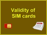Validity of SIM cards (167 KB) Validity of SIM cards