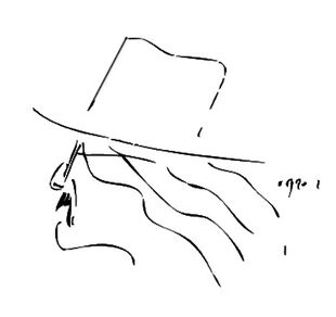 Richard Brautigan drawing