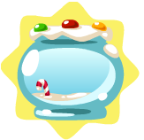 Gingerbread fishbowl