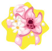 Pink orchid corsage
