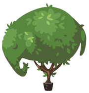 Elephant topiary