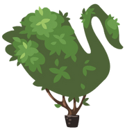 Topiary swan