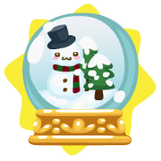 Snowman snow globe