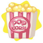 Fresh hot popcorn