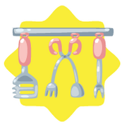 Pink bbq tools
