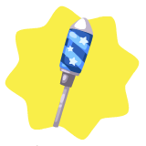 Blue festive fireworks