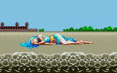 Maia ashore