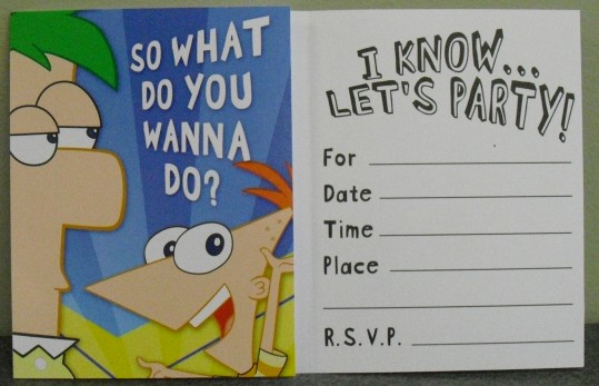 Phineas And Ferb Birthday Invitations 9