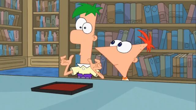 File:Ferb snaps his fingers in rhythm.jpg
