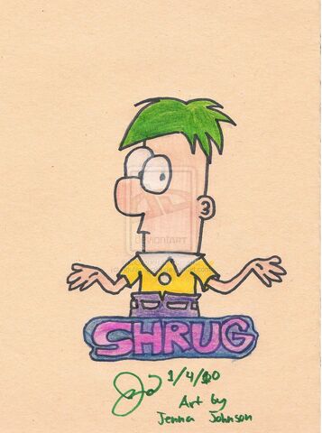 File:Ferb shrugs... Random Doodle, by Agufanatic98.jpg