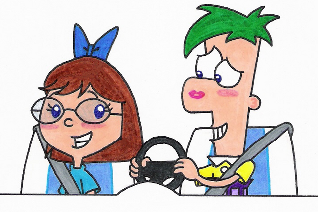 File:Ferb and Gretchen Driving.png