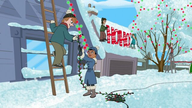 File:Putting up the lights.jpg