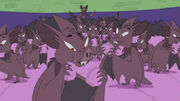 Doonkleberry Bats eating