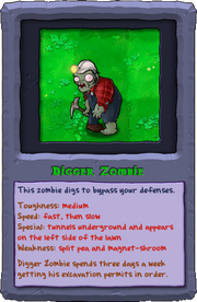 Almanac Card Digger Zombie