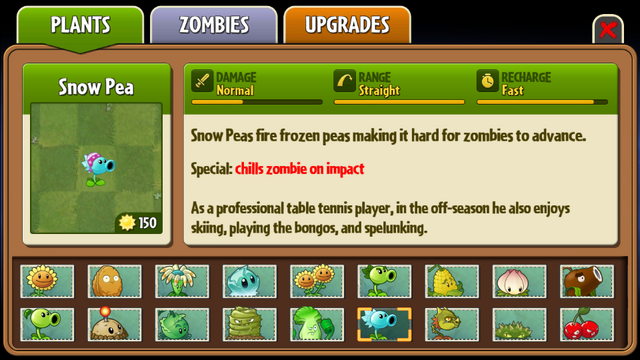 File:Snow Pea Almanac Entry.png