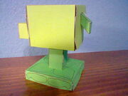 Papercraft Peashooter Back