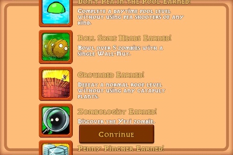 PvZ achievements
