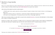 Zamykanie konta