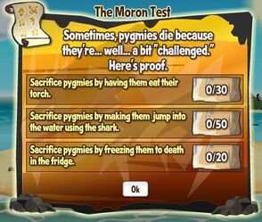 The moron test