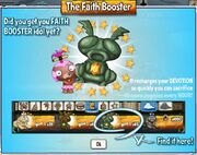 Faith booster pop up