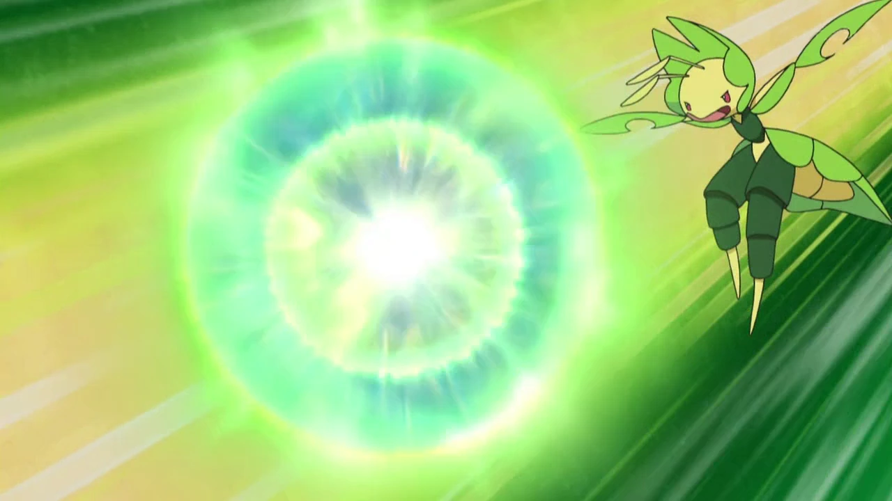 Obraz Ash Leavanny Energy Ball.png Pokémon Wiki FANDOM powered by