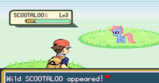 File:A wild shiny scootaloo appeared jpg.jpg