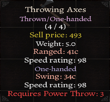 Throwing Axes