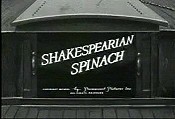 Shakspearian spinach