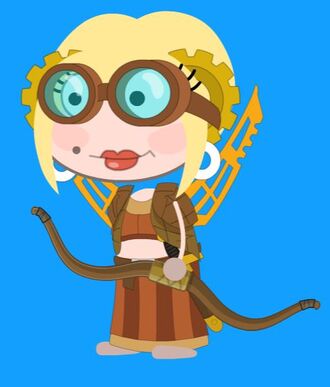 Blonde steam punk