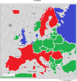 Europe map
