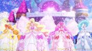 The Cures curtsy before the palace.jpg