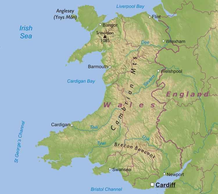 Image - Wales-map.jpg | Prydain Wiki | FANDOM powered by Wikia