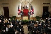 Bush Blair press conference