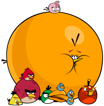 Angry birds flock